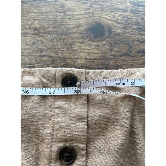 Universal Threads Womens 2X Beige Pockets Linen Blend Skirt Coastal Cool - Picture 4 of 7